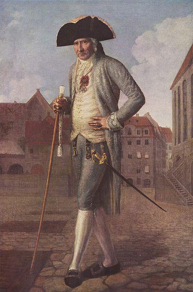 Johann Carl Wilck Portrait des Barons Rohrscheidt oil painting image